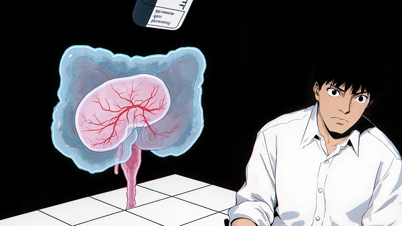 Anticholinergiques et rétention urinaire : risques pour la prostate