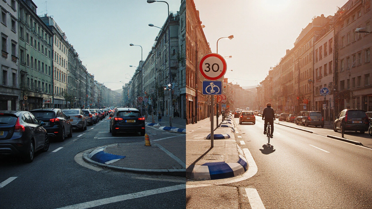 Mesures de modération du trafic : efficacité pour réduire la congestion