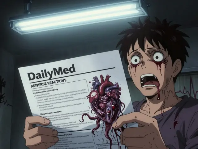 Comment naviguer sur DailyMed pour trouver les notices de médicaments et les effets secondaires à jour