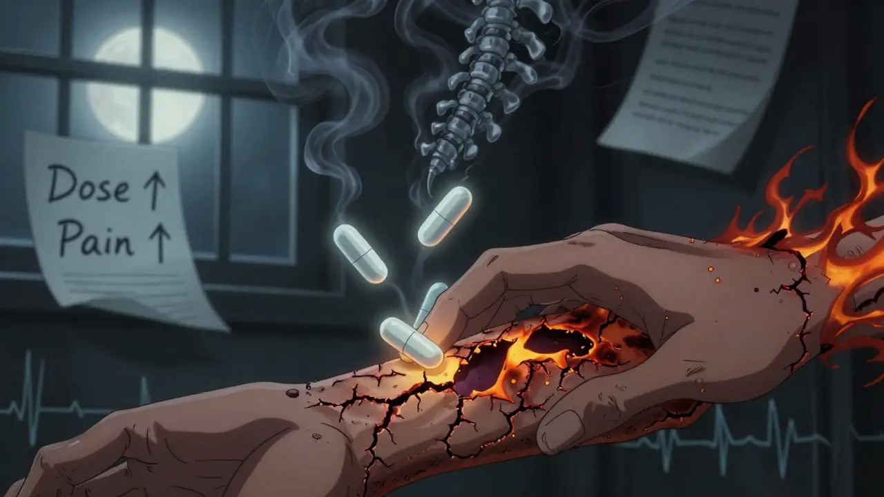 Une main qui effleure la peau d'un patient, déclenchant des fissures criantes comme si la douleur brûlait la peau.