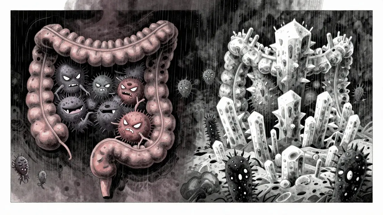 Évolution du microbiote intestinal d'un état chaotique à calme